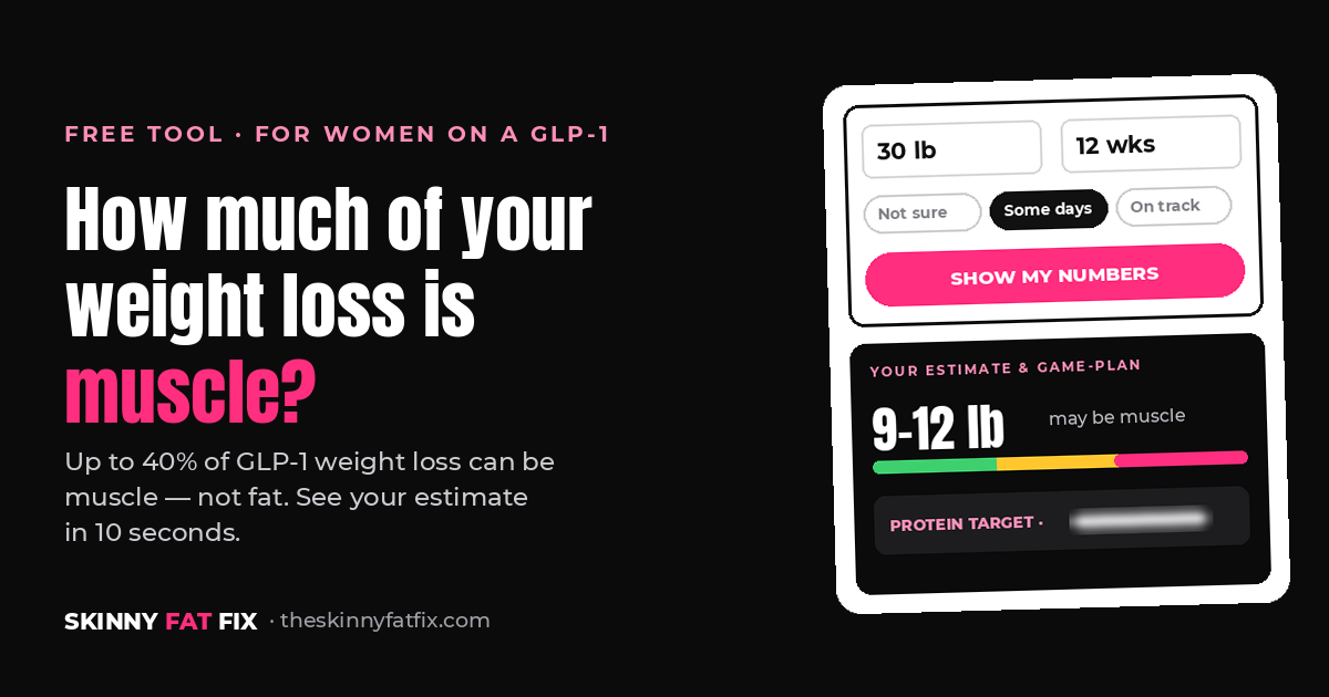GLP-1 Muscle Loss Calculator — how much of your weight loss is muscle?